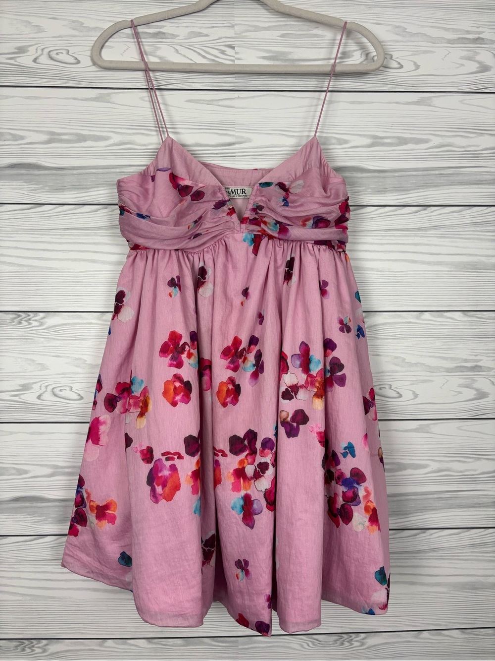 AMUR Kimberly floral sweetheart mini dress size 8 - Picture 2 of 6